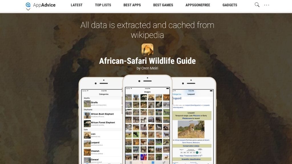 african safari wildlife guide app